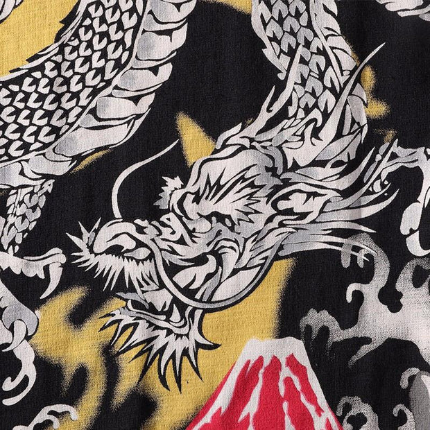 Raijin & Fujin II Embroidery T-Shirt – Kimonoshi