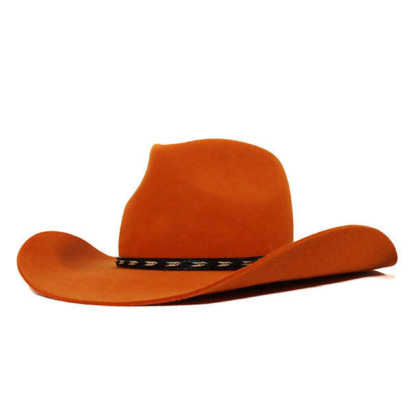 2022 JH Kids Wool Felt “ Orange ” 3”3/4 brim