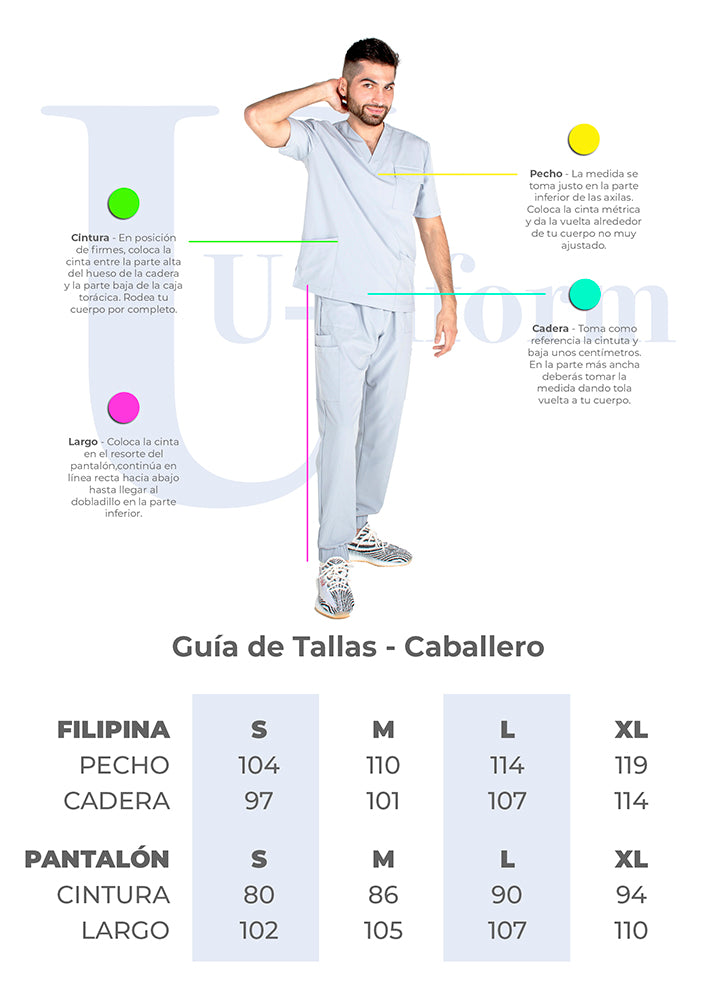 Scrub Alexander Tela Antifluído U-niform