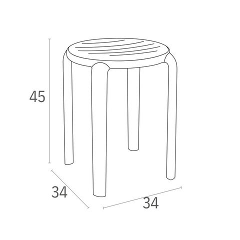 Tom stool seat 45cm seat height