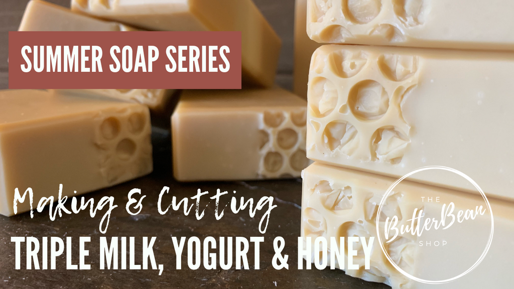 Watch Me Make Triple Milk Yogurt Honey Soap The Butter Bean Shop