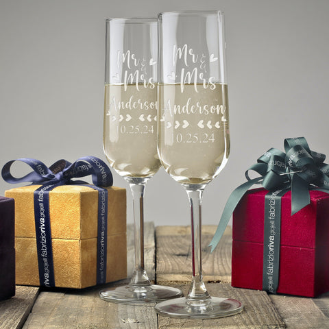 Personalized Champagne Flutes