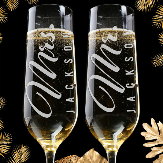 Personalized Champagne Flute