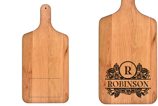 Natural Wood Cutting Board – Engraved Memories Store