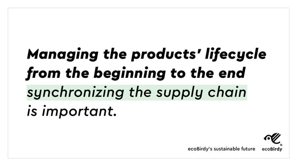 Managing the product's lifecycle from the beginning to the end. Synchronizing the supply chain is important