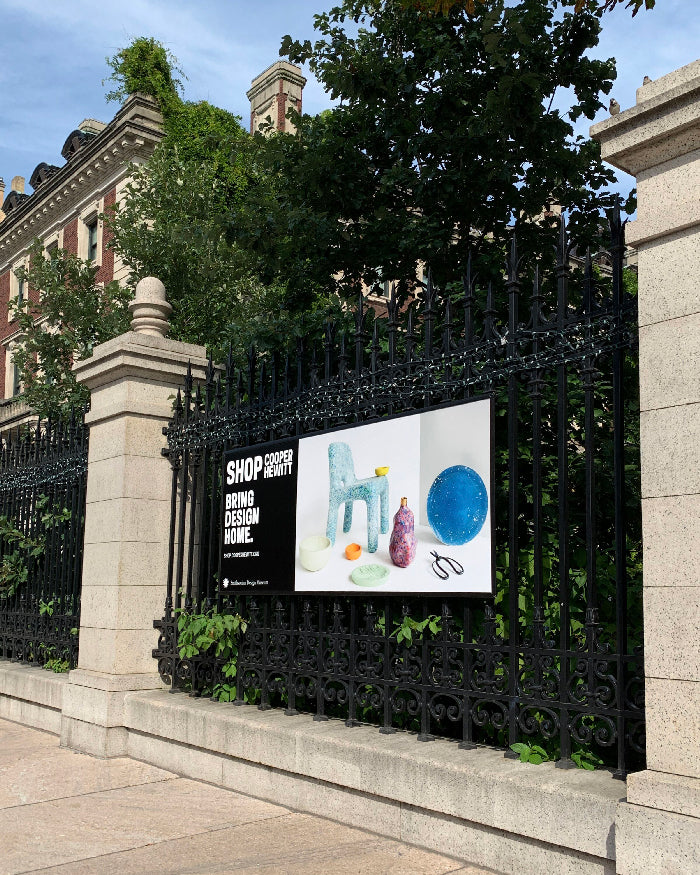 The Cooper Hewitt Design Museum in the Upper East Side, New York City. ecoBirdy's Charlie Chair is in the assortment of the Cooper Hewitt Museum Shop and is the key-player in their teaser, which is placed in front of the museum’s entrance.