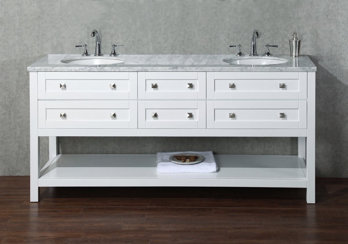 stufurhome 17-in white single bathroom sink