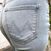 mother the roller crop fray jeans