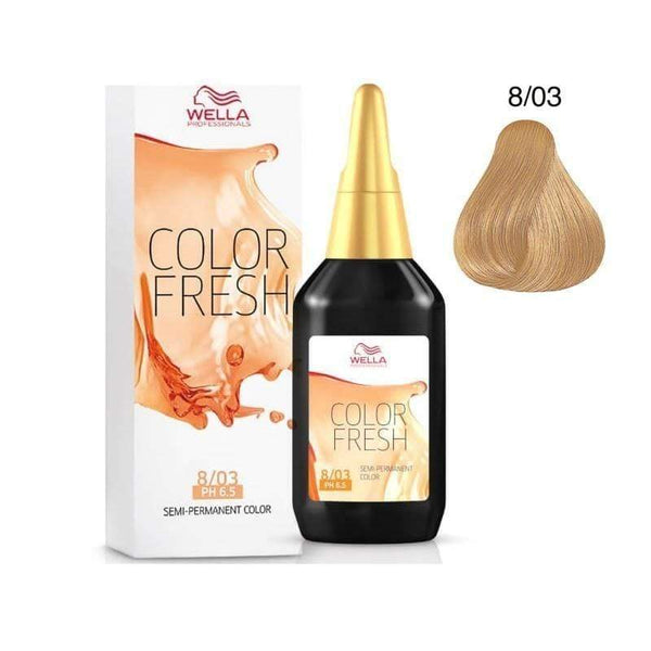 Wella Color Fresh 8-03 Biondo Chiaro Naturale Dorato 75ml