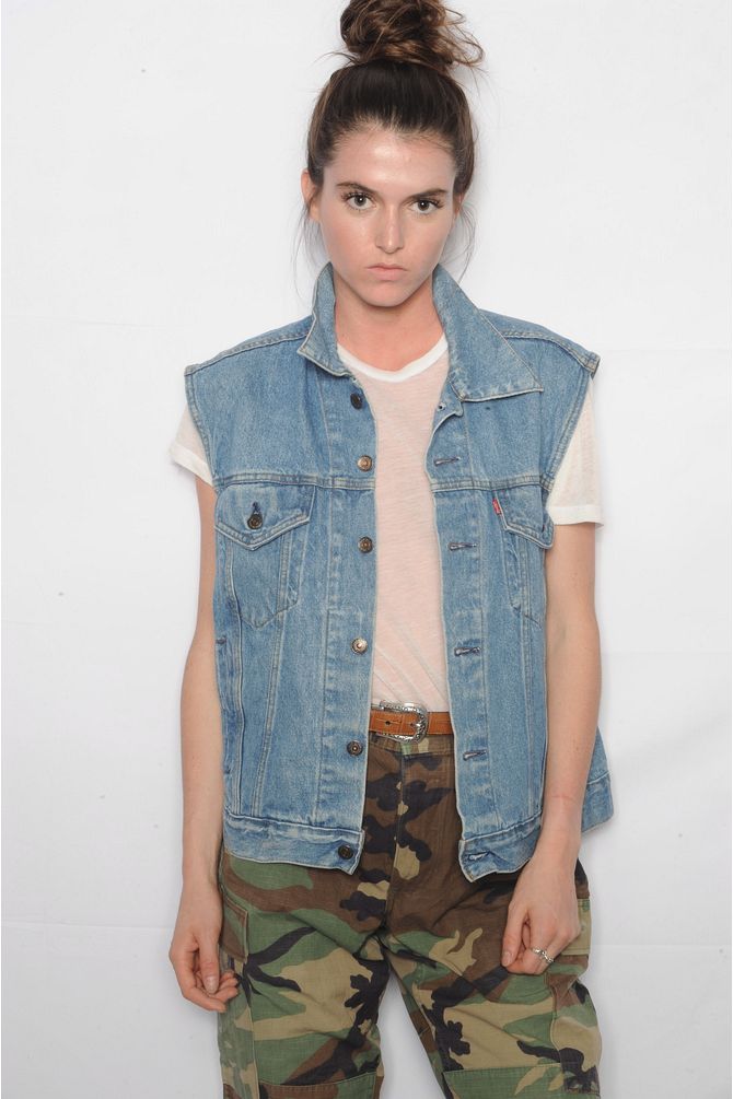 levis denim vest