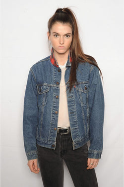 levi denim jacket flannel lined