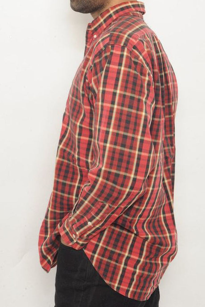 Ralph Lauren Plaid Flannel Shirt Free Shipping - The Vintage Twin