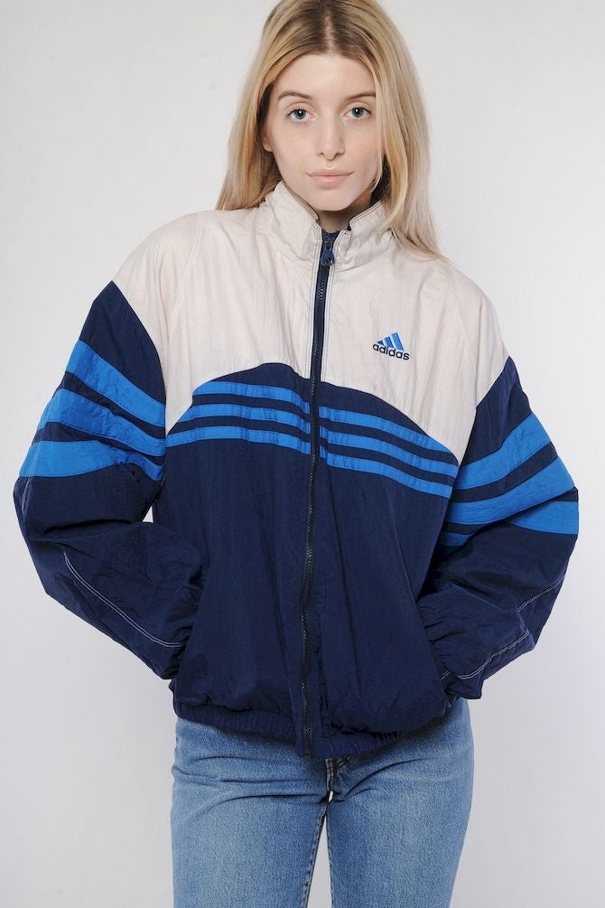 adidas colour block windbreaker