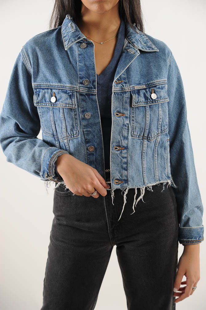 calvin klein cropped jacket