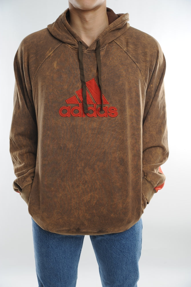 adidas hoodie brown