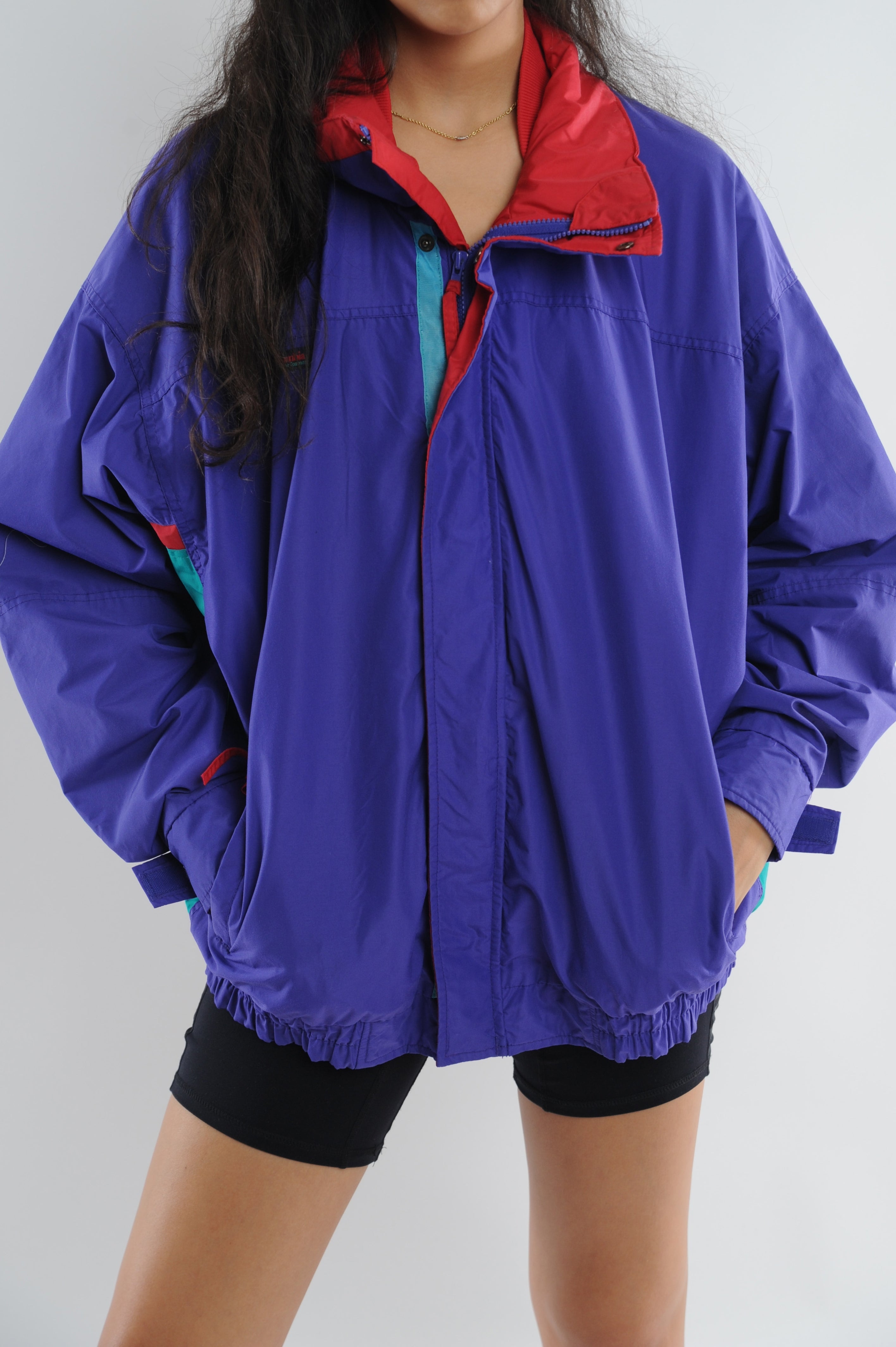 columbia colorblock windbreaker