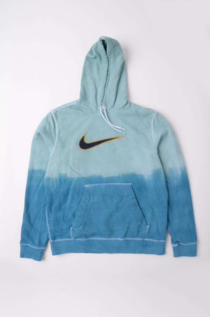 vintage light blue nike hoodie