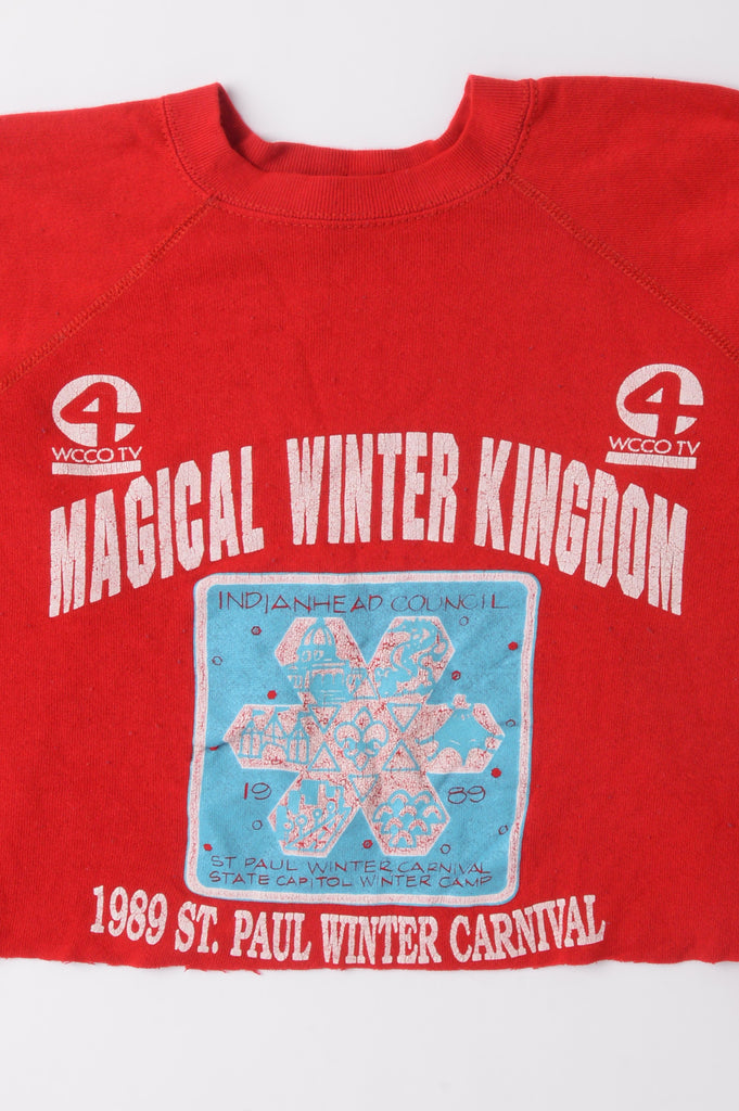 Cropped Magical Winter Kingdom Sweatshirt