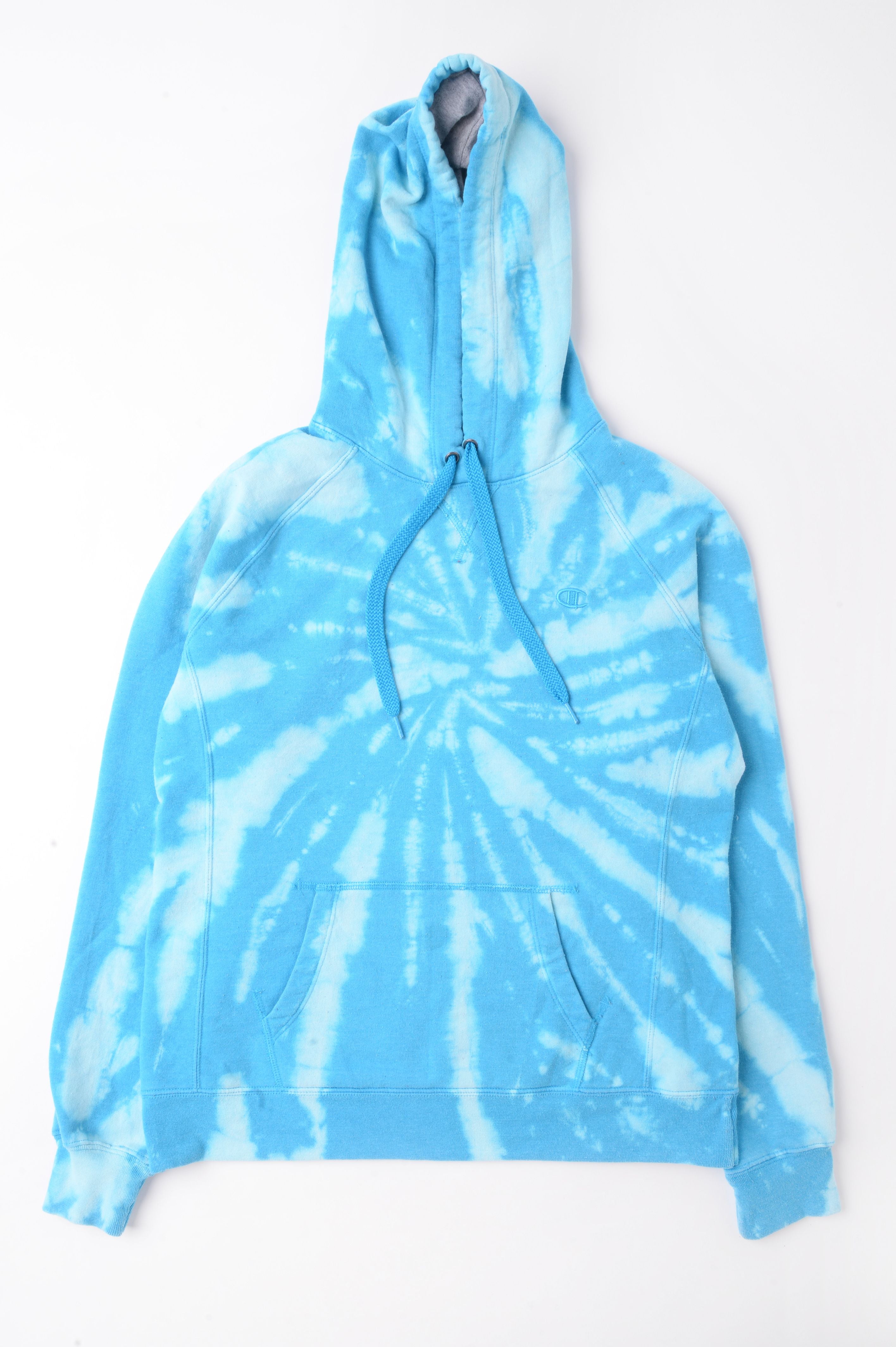 champion blue tie dye hoodie