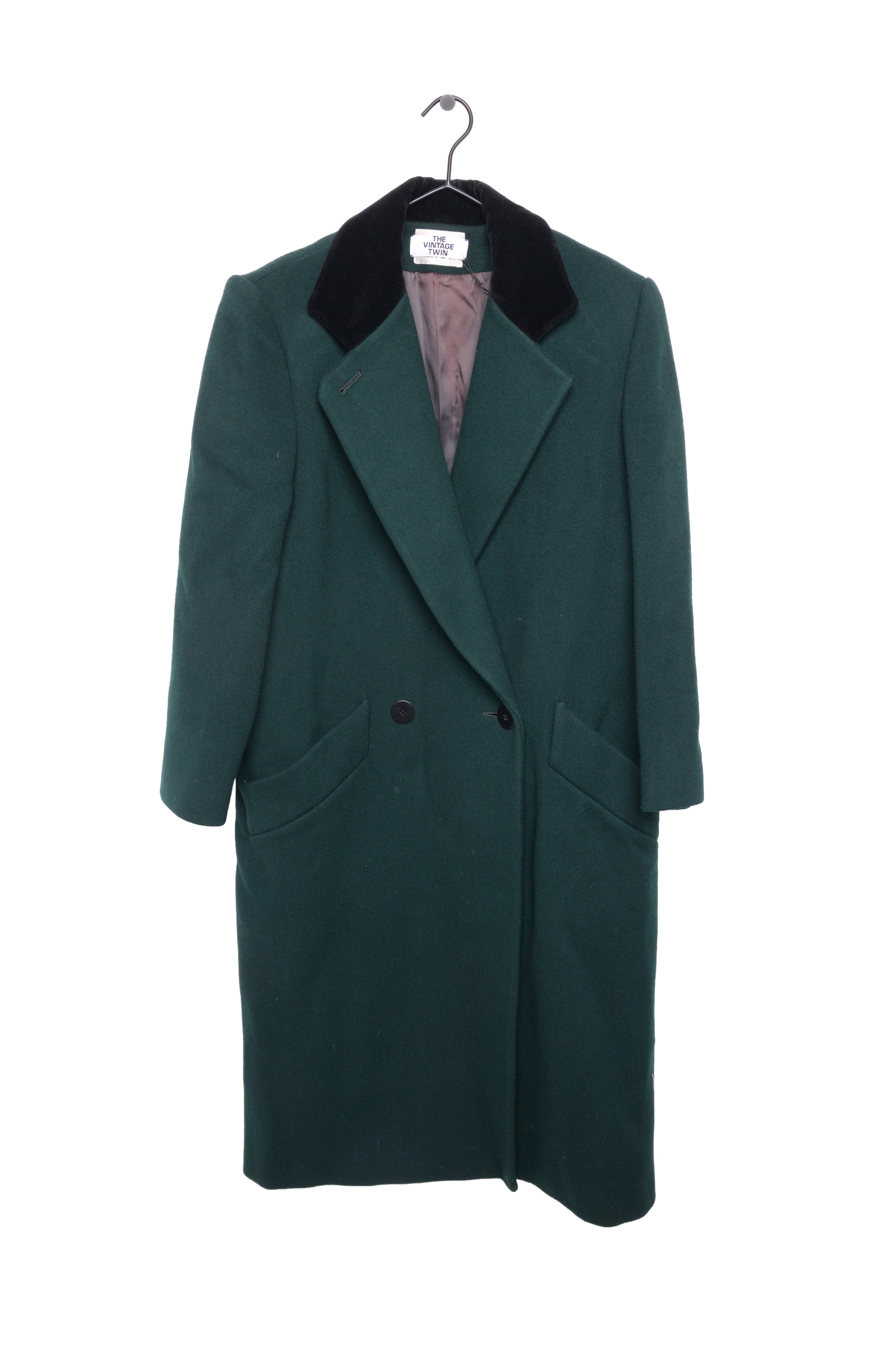 Green Wool Long Coat USA