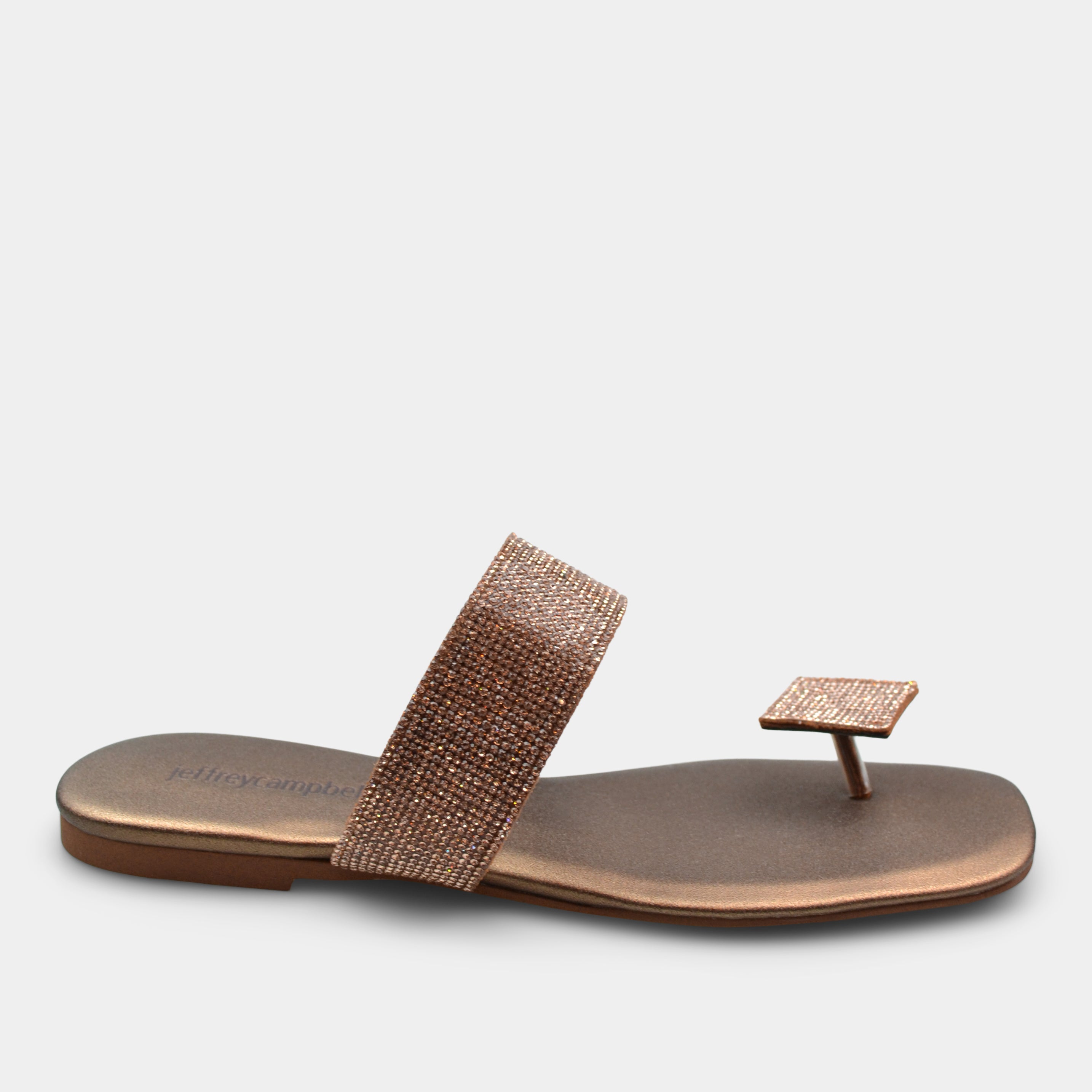 JEFFREY CAMPBELL SANDAL IN METALLIC PINK – A Step Above Shoes