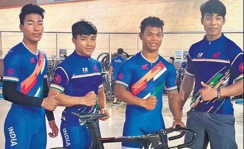 young National team of track cycling