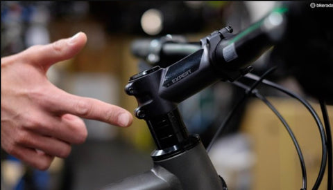blog photo step how to adjust handlebar in threadless stem of hybrid or mountain bike 