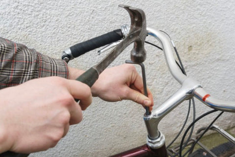 blog photo step 19 how to adjust handlebar in threadless stem of hybrid or mountain bike 