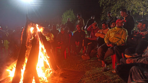 Bone fire in Aharbal Valley