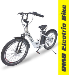 OMO electric cycle silver color with Fat tyre