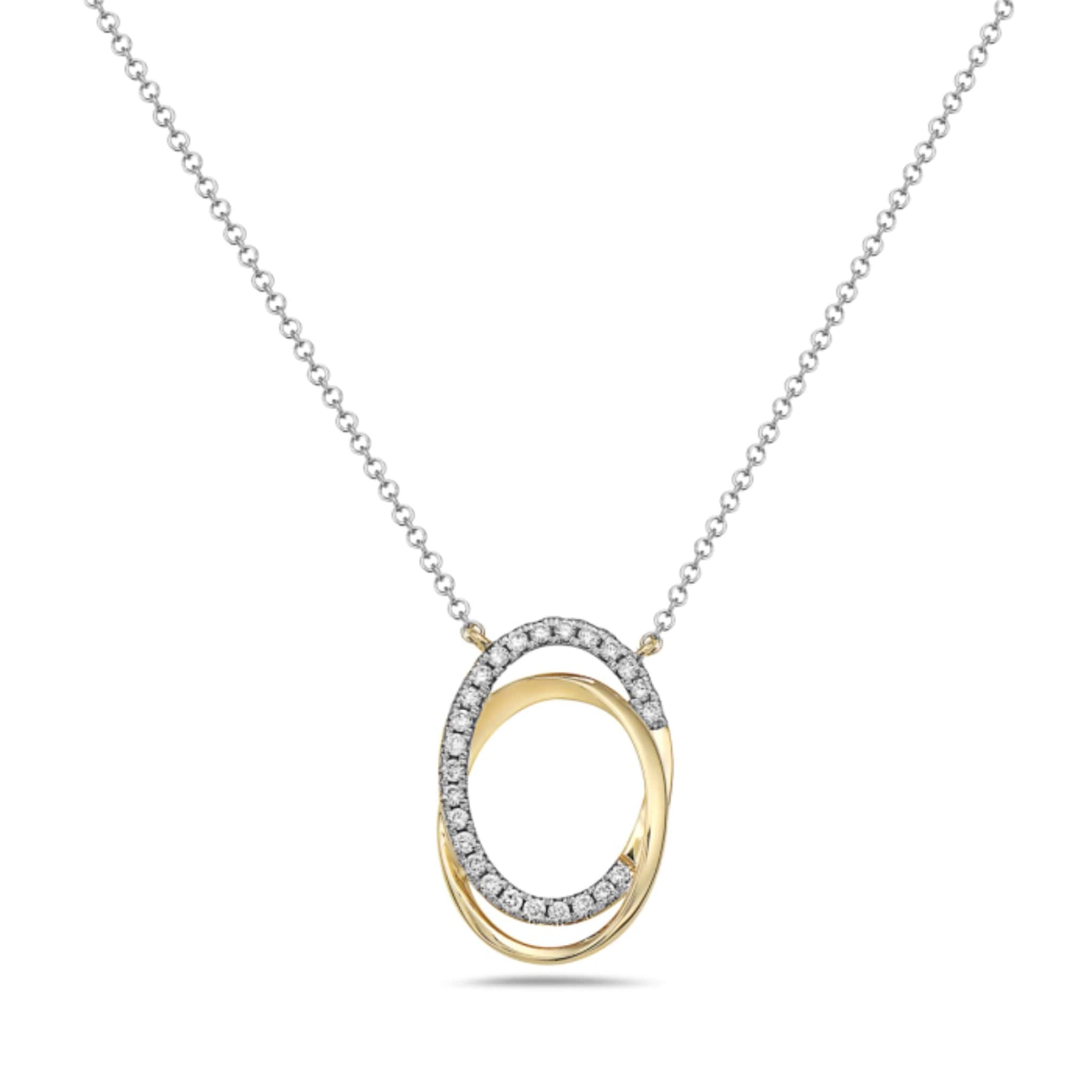 Buy Floating Diamond Necklace| Made with BIS Hallmarked Gold | Starkle
