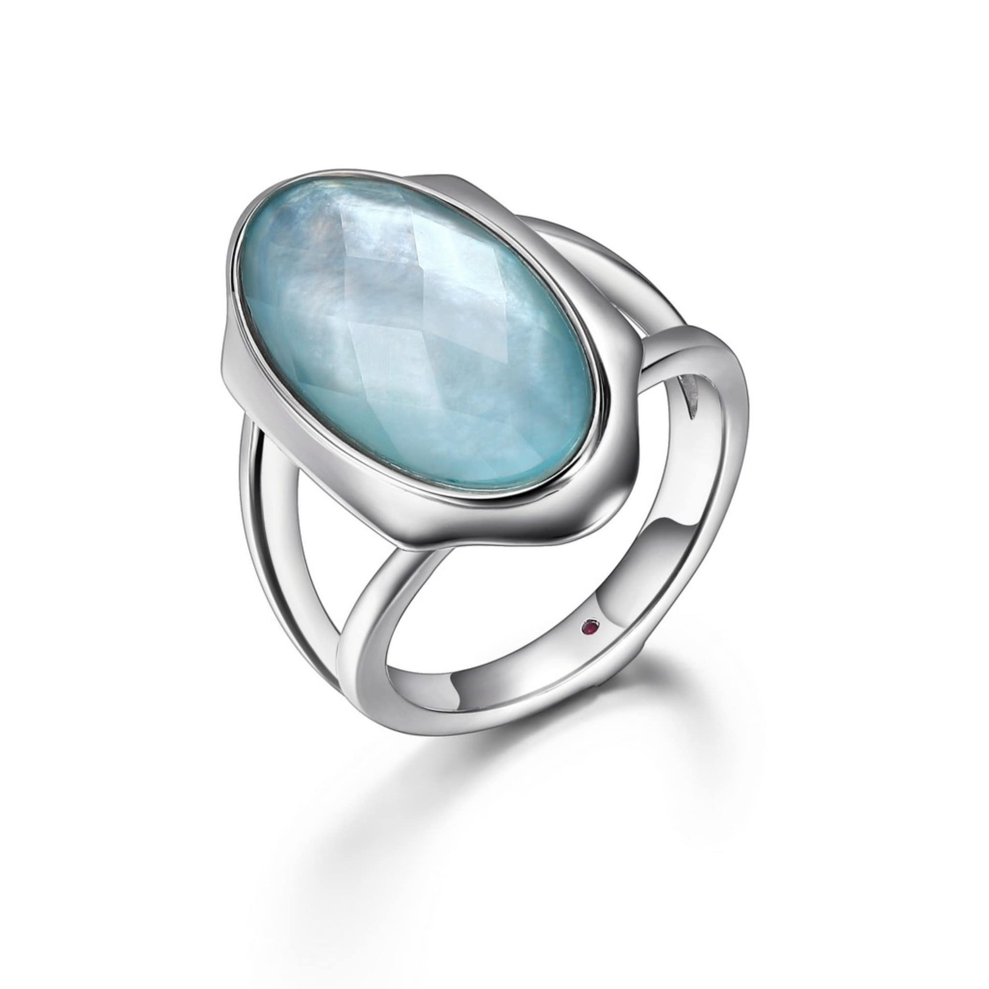 ELLE Glacier Silver Doublet Ring at Arman's Jewellers