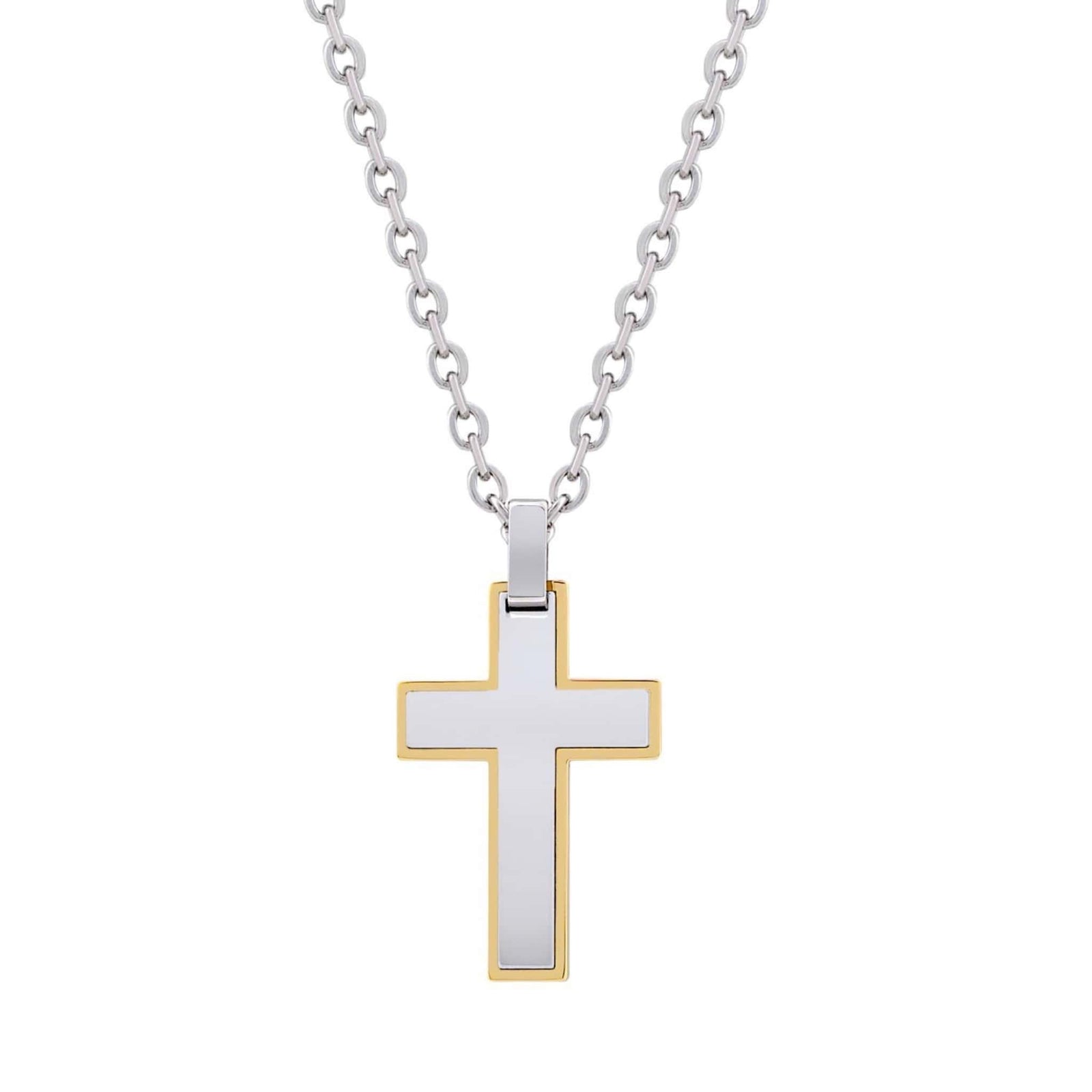 iced out cross necklace pearl necklace stainless steel necklace hiphop  necklace