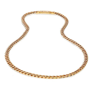 Gold tone stainless steel link chain necklace for men – Shani & Adi Jewelry