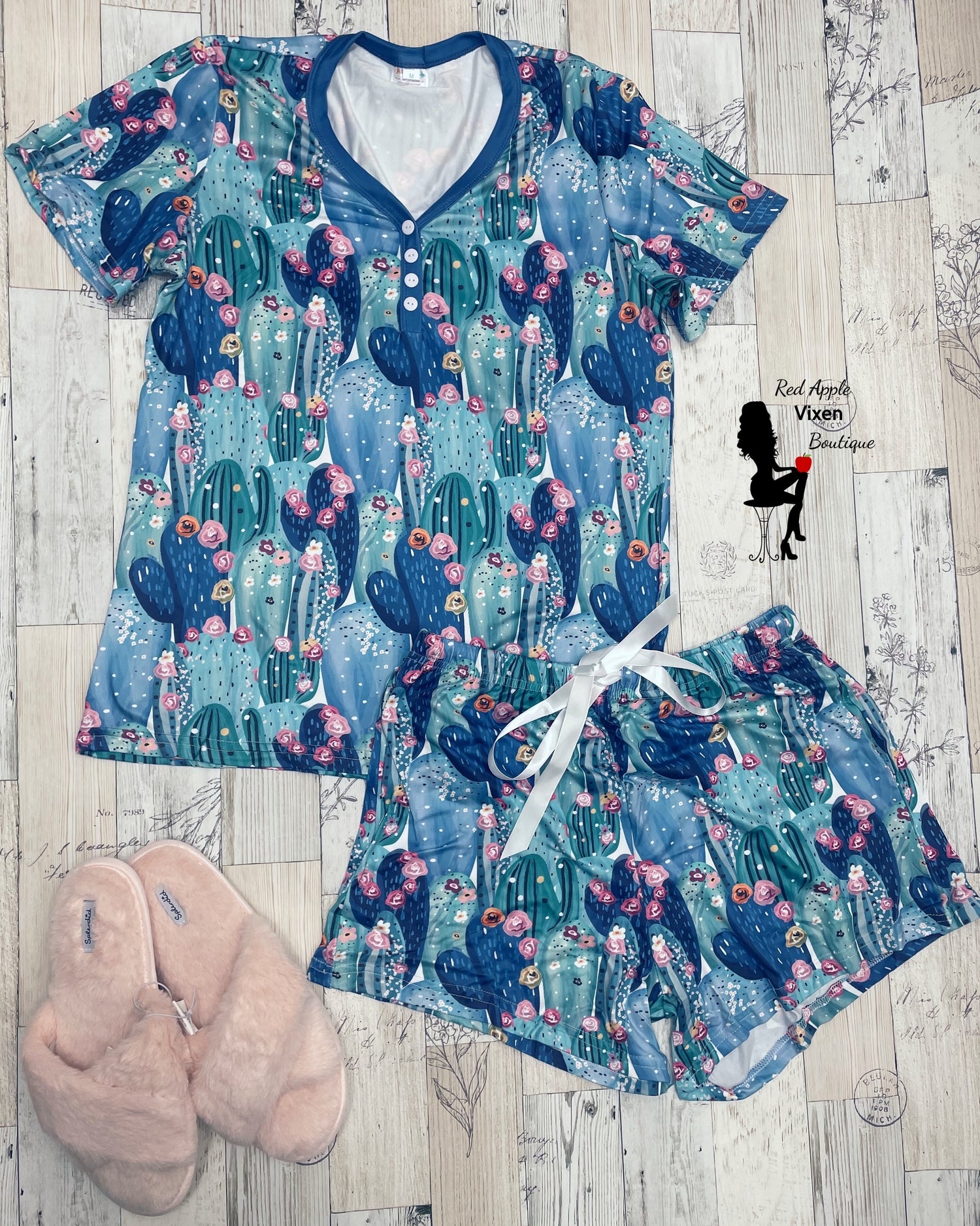Cactus Print Pajamas - Sassy Chick Clothing