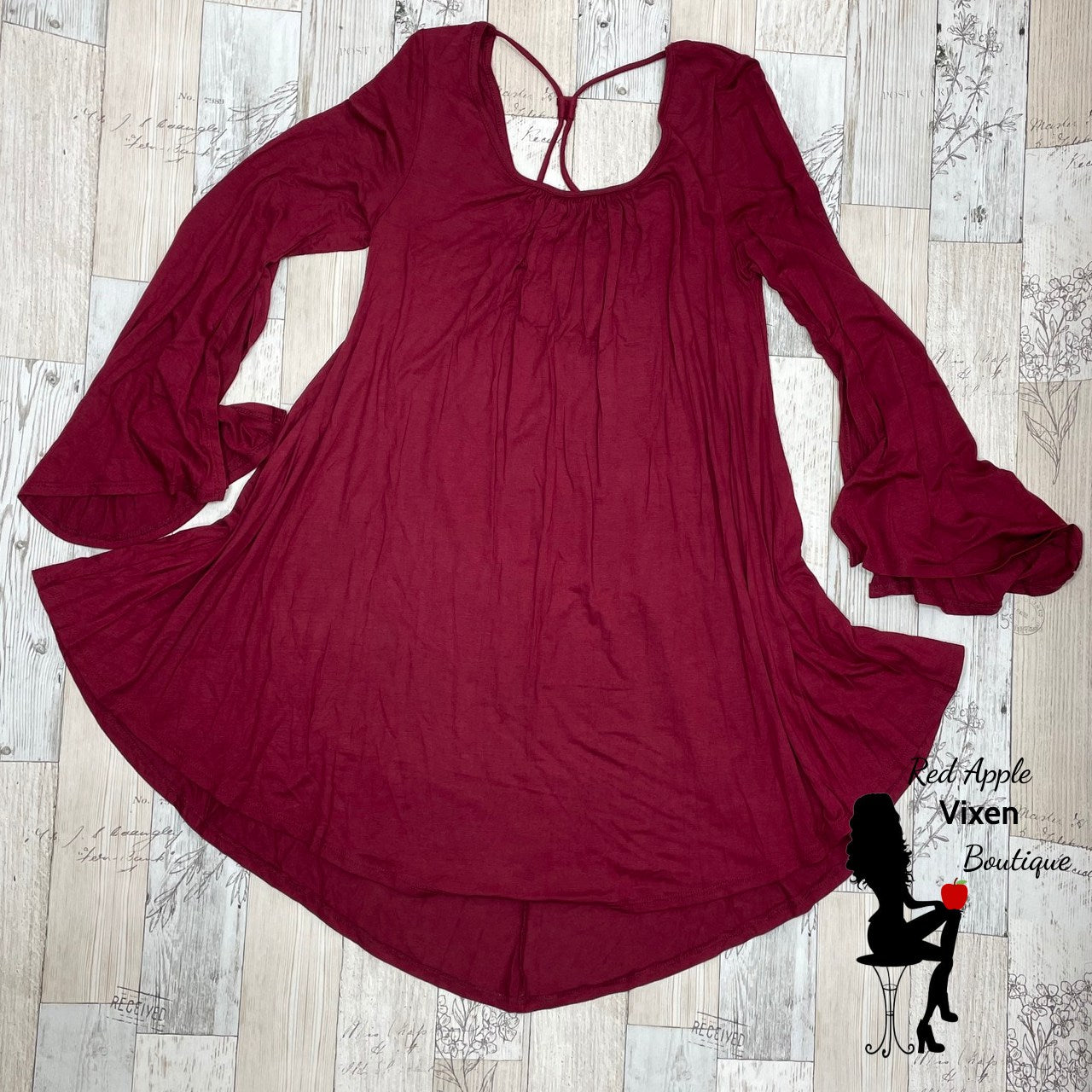 Tie Back Mini Dress | Red Apple Vixen Boutique