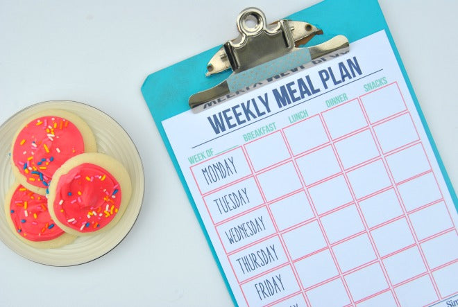 meal planning cheat sheet