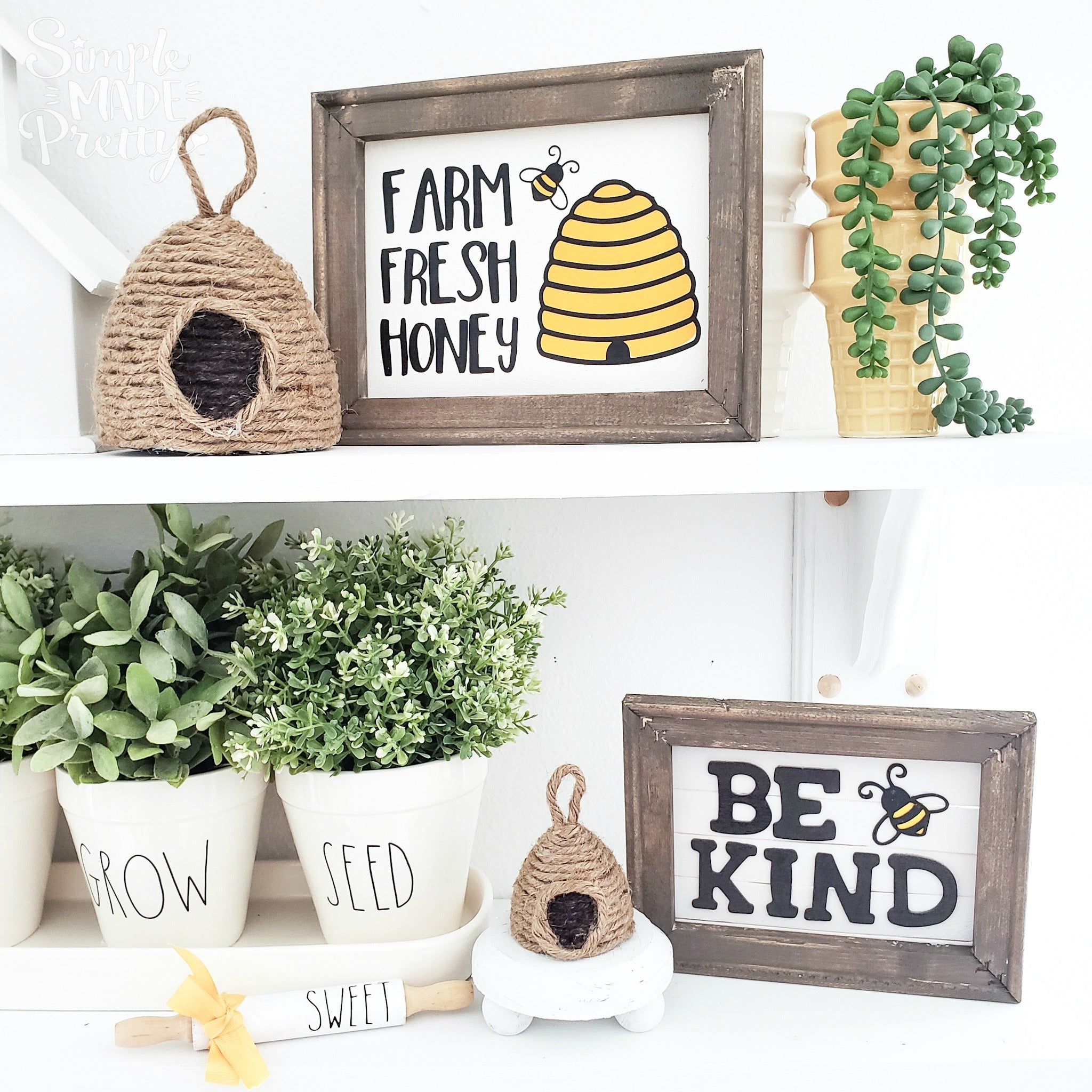 Honey Bee Digital Image Bundle - SVG, EPS, DXF, PNG Files ...