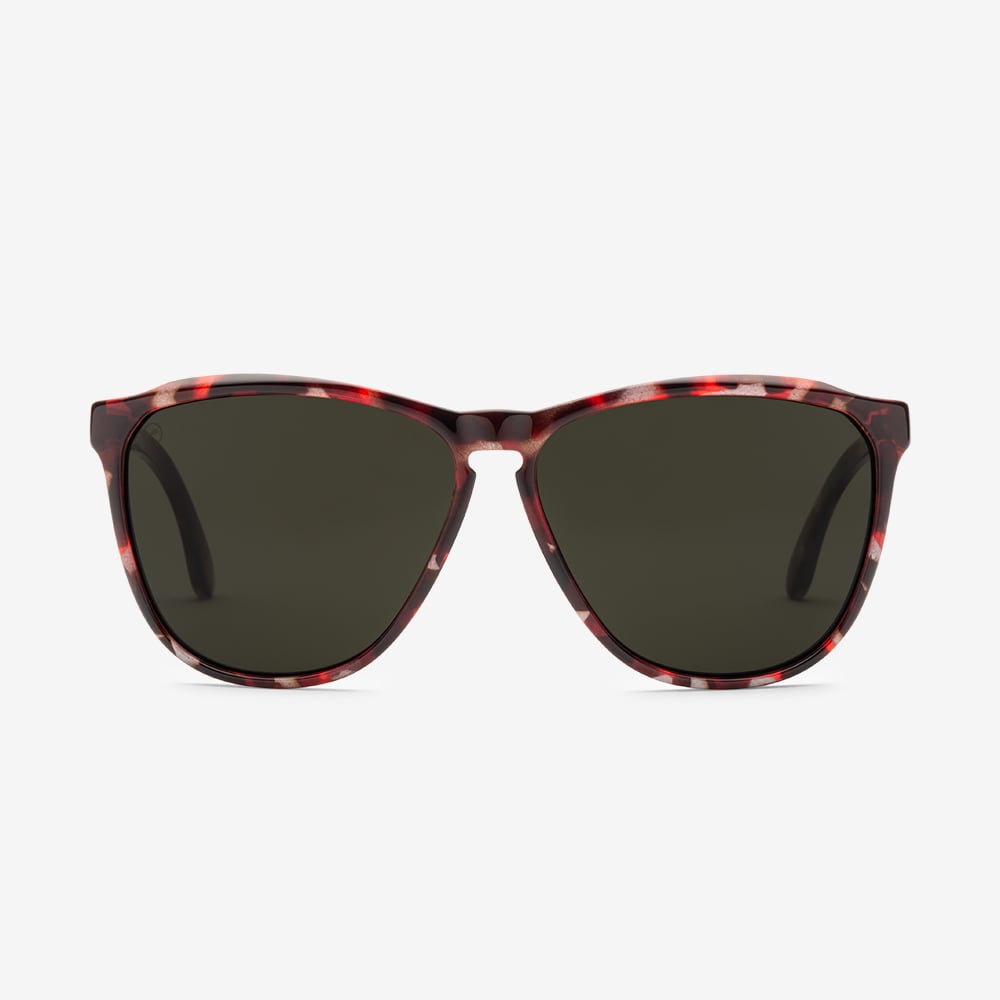 Electric Encelia Sunglasses - Red Beret Frame - Grey Polarized Lens