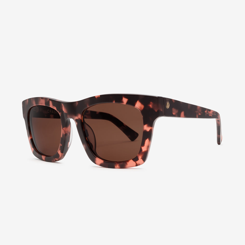 Electric Jason Momoa Crasher Sunglasses - Momoa Matte Rose Tort Frame - Large (Original) - 53mm Lens