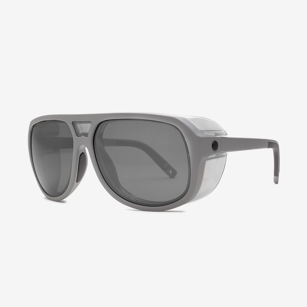 Electric Stacker Sunglasses - Battleship Frame - Silver Polarized Pro Lens