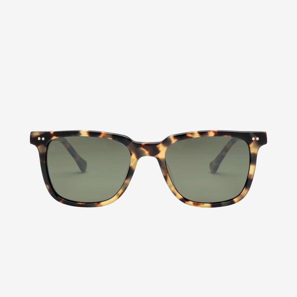 Electric Birch Sunglasses - Gloss Spotted Tort Frame - Grey Lens