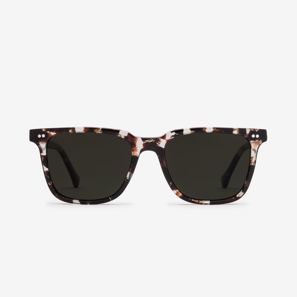 Electric Birch Sunglasses - Moab Tort Frame - Grey Polarized Lens