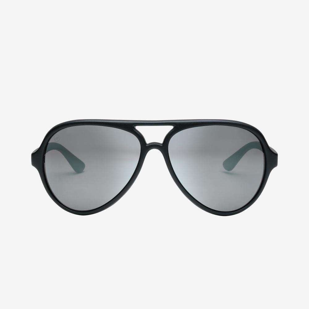 Electric Elsinore Sunglasses - Matte Black Frame - Silver Polarized Lens