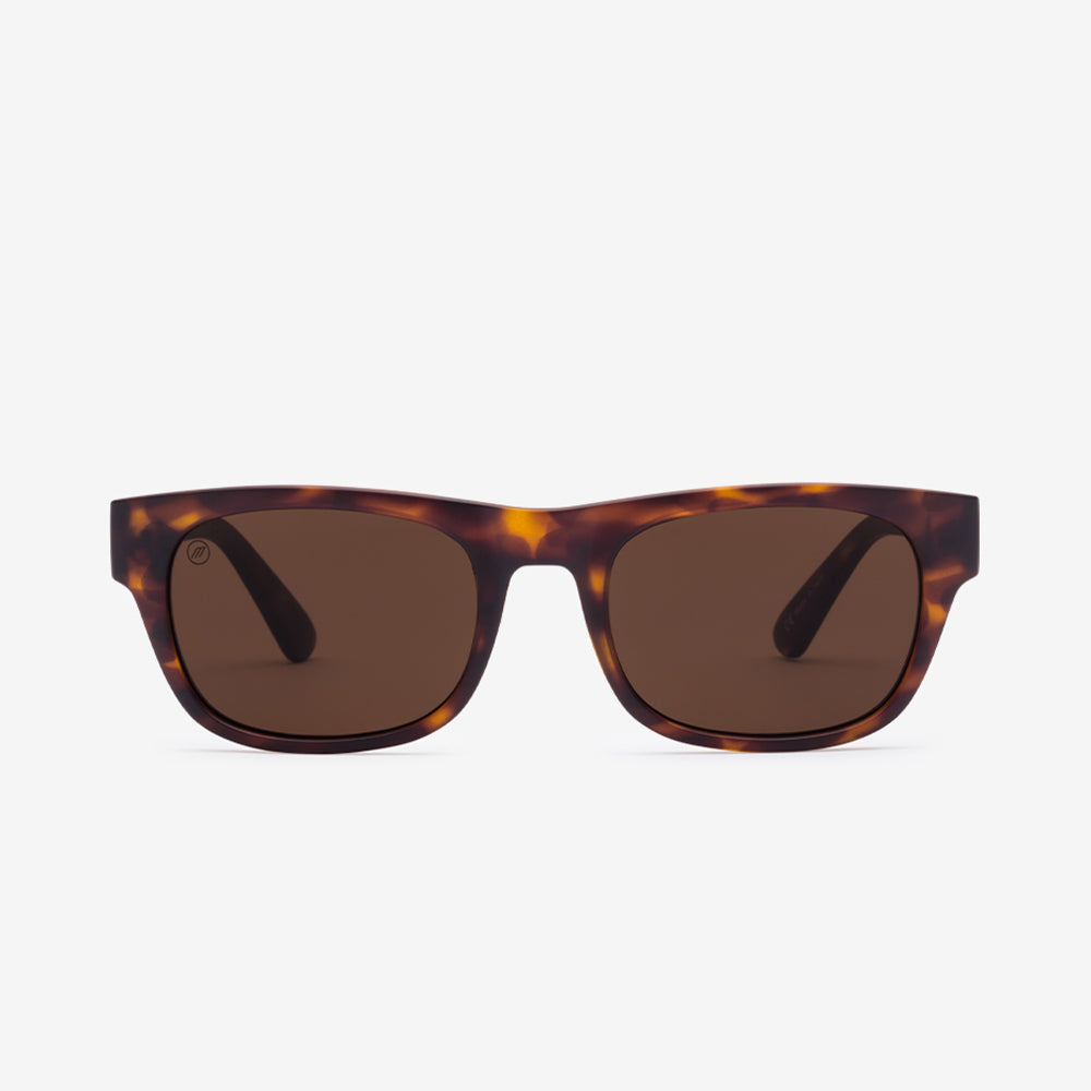Electric Pop Sunglasses - Matte Tort Frame - Bronze Lens