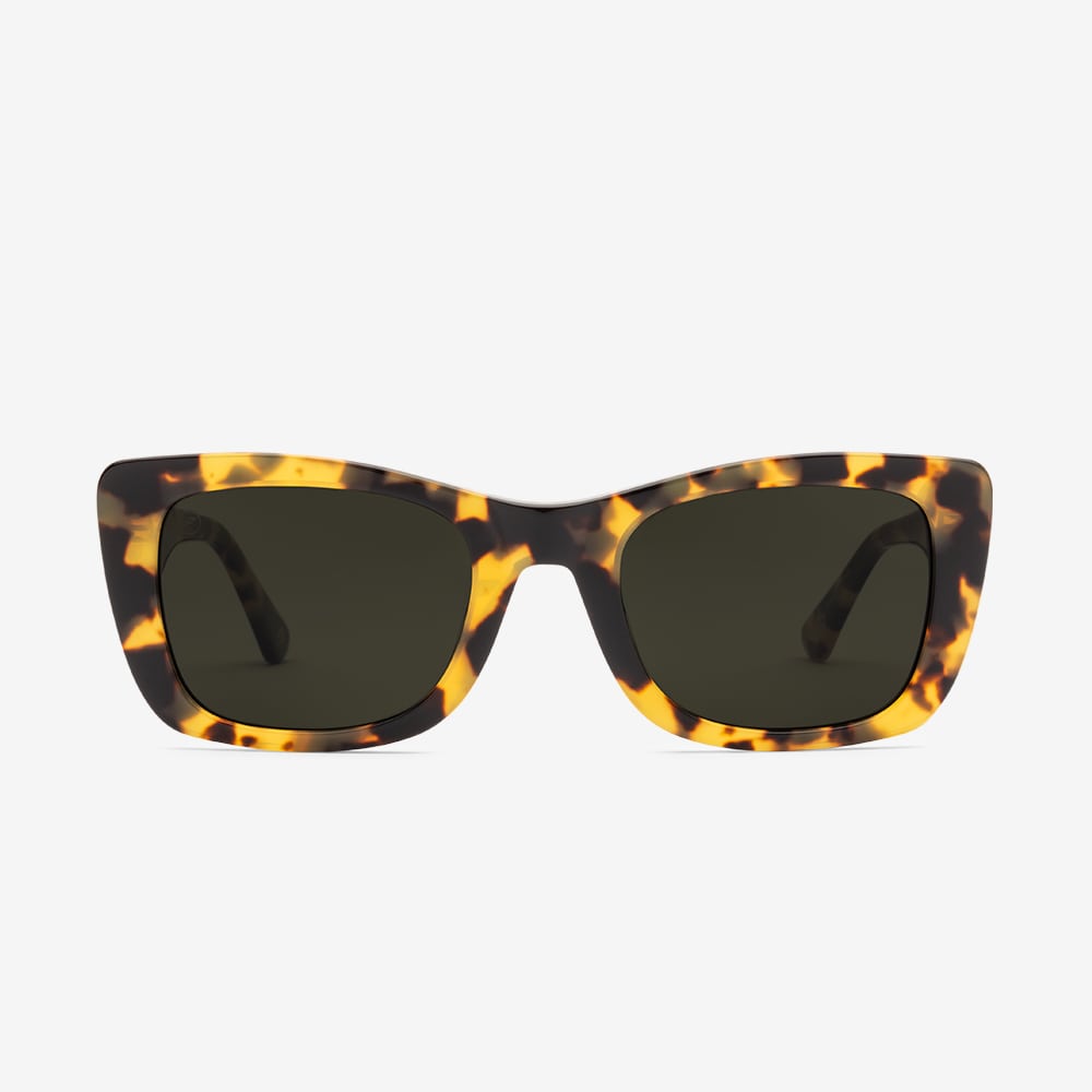 Electric Portofino Sunglasses - Gloss Spotted Tort Frame - Grey Polarized Lens