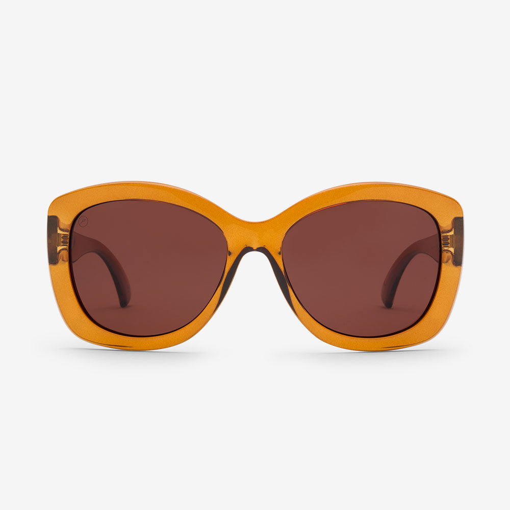 Electric Gaviota Sunglasses in Sunset Frame, Rose Polarized Lens | Stainless Steel/Bio-Resin