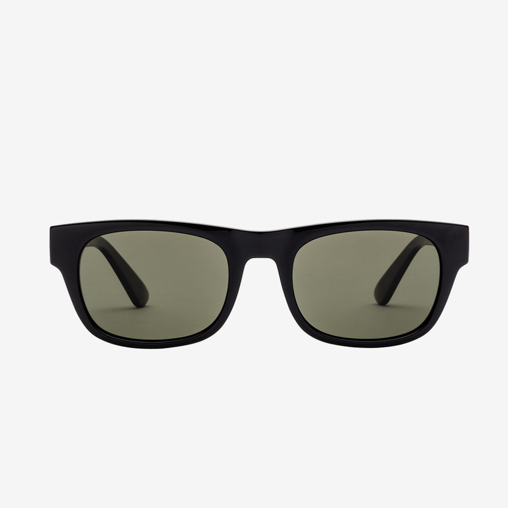 Electric Pop Sunglasses - Gloss Black Frame - Grey Polarized Lens