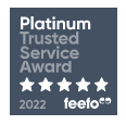 Feefo Platinum Service Award 2022