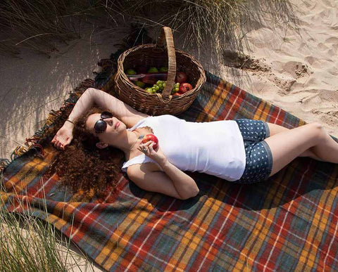 British-made Picnic and Travel Rugs from The Wool Company, England